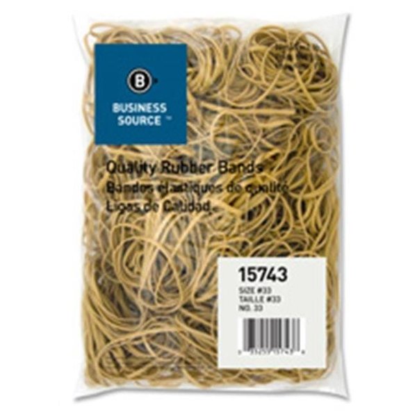 Business Source Business Source BSN15729 Rubber Bands- Size 117B- 1LB-BG- Natural Crepe BSN15729